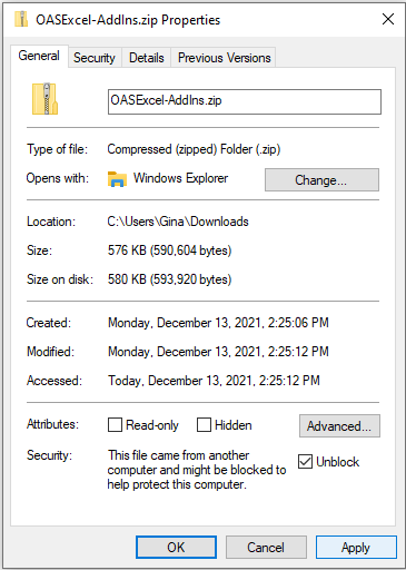 Excel Add-In