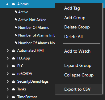 Export to CSV