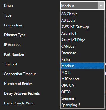Modbus Driver