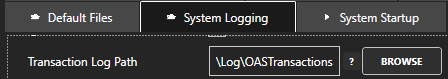 Transaction Log Path